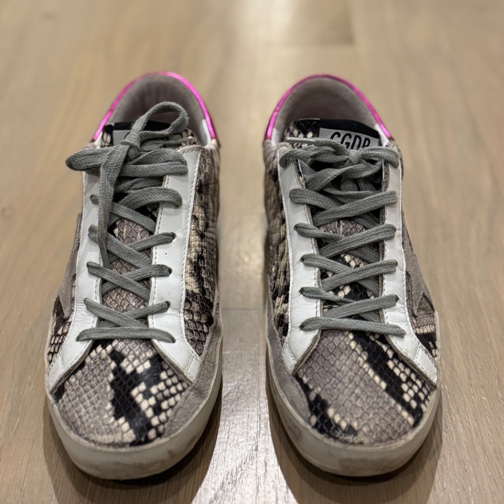 Golden Goose Superstar Python Sneaker, Size 37lik… - image 2